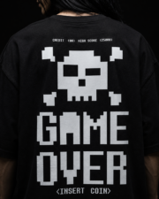 Game Over Black Oversized Tee - Image 5