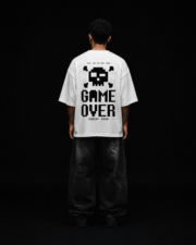 Game Over White Oversized Tee - Image 2