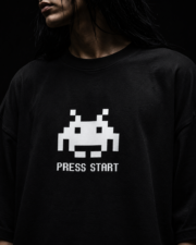 Game Over Black Oversized Tee - Image 4