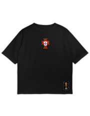 Ronaldo 7 Black Oversized Tee - Image 8