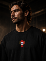 Ronaldo 7 Black Oversized Tee - Image 5