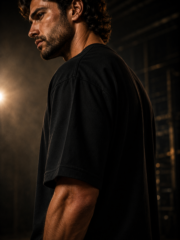 Ronaldo 7 Black Oversized Tee - Image 6