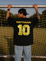 Neymar 10 Black Oversized Tee - Image 5