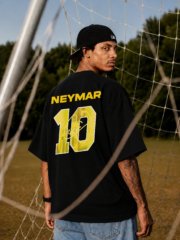 Neymar 10 Black Oversized Tee - Image 6