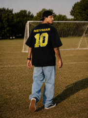 Neymar 10 Black Oversized Tee - Image 7